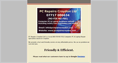 Desktop Screenshot of pcrepairscroydon.com