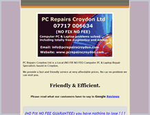 Tablet Screenshot of pcrepairscroydon.com